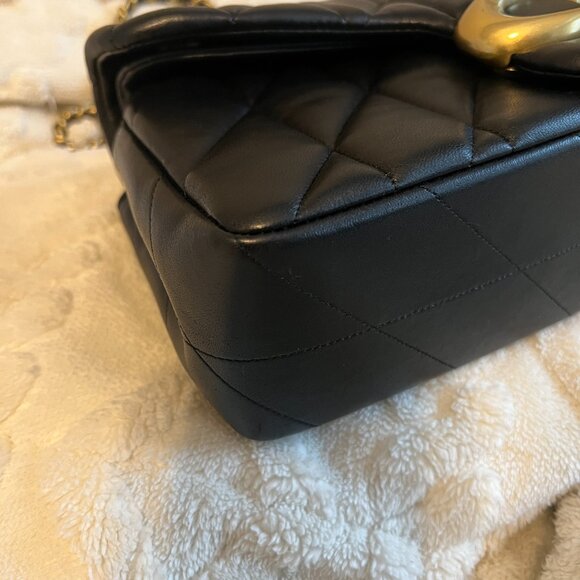 COACH Tabby 26 Quilted Shoulder Crossbody Bag CP150 Black w/ Brass + Dust Bag - Picture 6 of 15